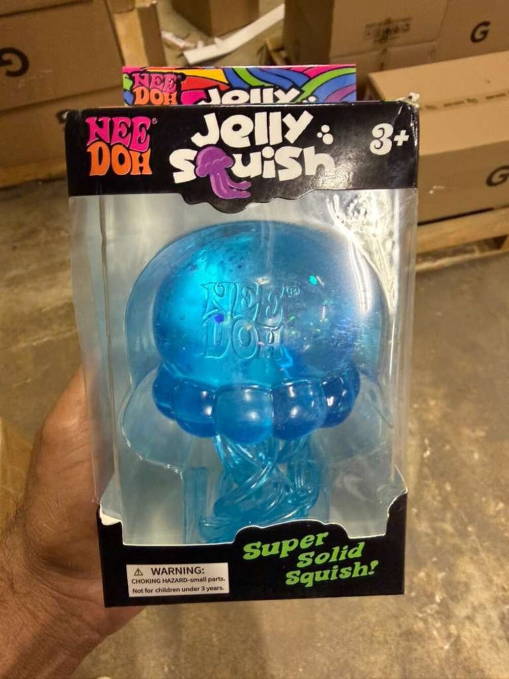 NeeDoh Jelly Squish jumbo BLUE